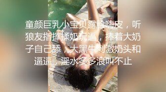 童颜巨乳小宝贝露脸嗨皮，听狼友指挥揉奶玩逼，捧着大奶子自己舔，大黑牛刺激奶头和逼逼，淫水多多浪叫不止