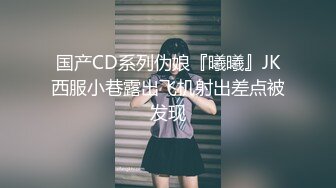 国产CD系列伪娘『曦曦』JK西服小巷露出飞机射出差点被发现