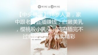 【中央林溪】38岁人妻，家中跟老公直播赚钱，白嫩美乳，樱桃般小乳头，鸡巴插完不过瘾要道具，真实精彩