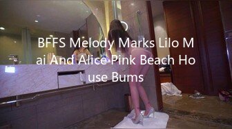 BFFS Melody Marks Lilo Mai And Alice Pink Beach House Bums