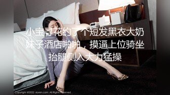 小宝寻花约了个短发黑衣大奶妹子酒店啪啪，摸逼上位骑坐抬腿侧入大力猛操